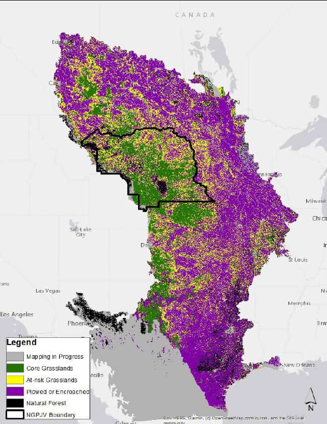 Grasslands Assessment Map - Data courtesy of the Central Grasslands Roadmap