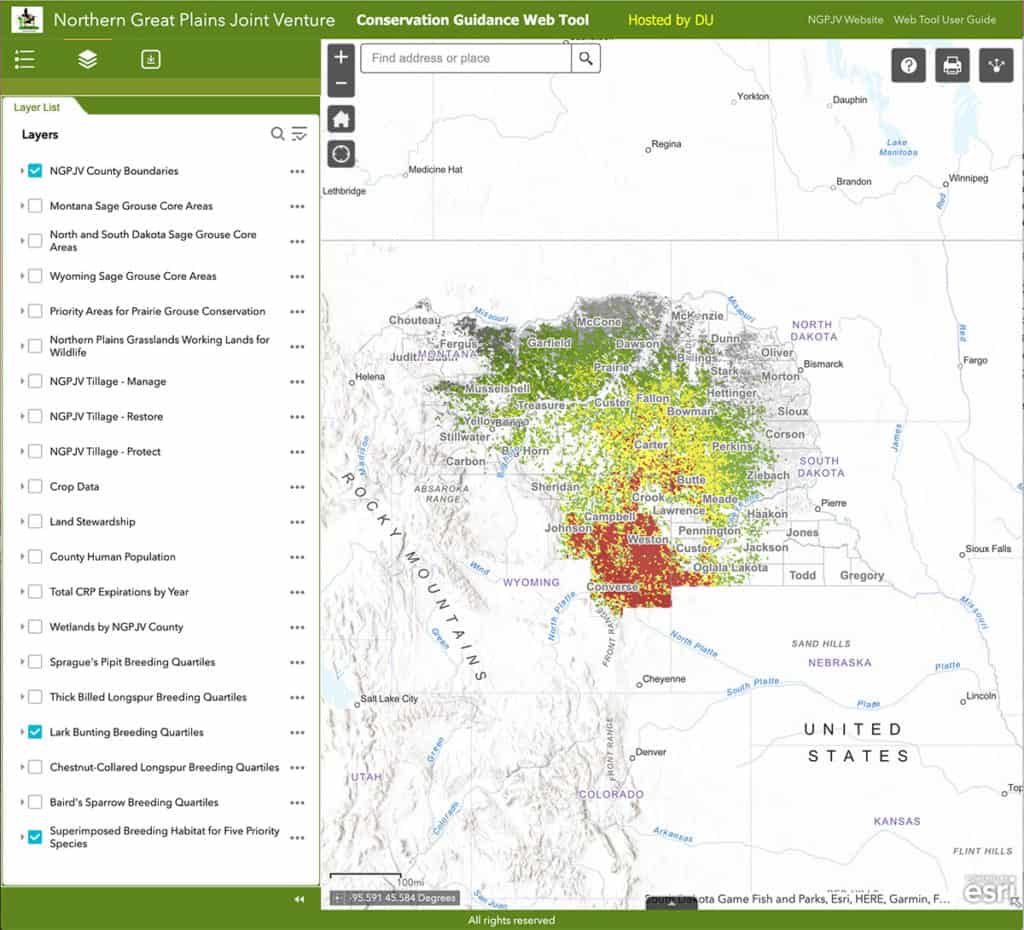 Conservation Guidance Web Tool